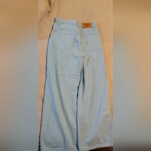BDG Light Blue High Waisted Wide Leg Light Blue Size 28